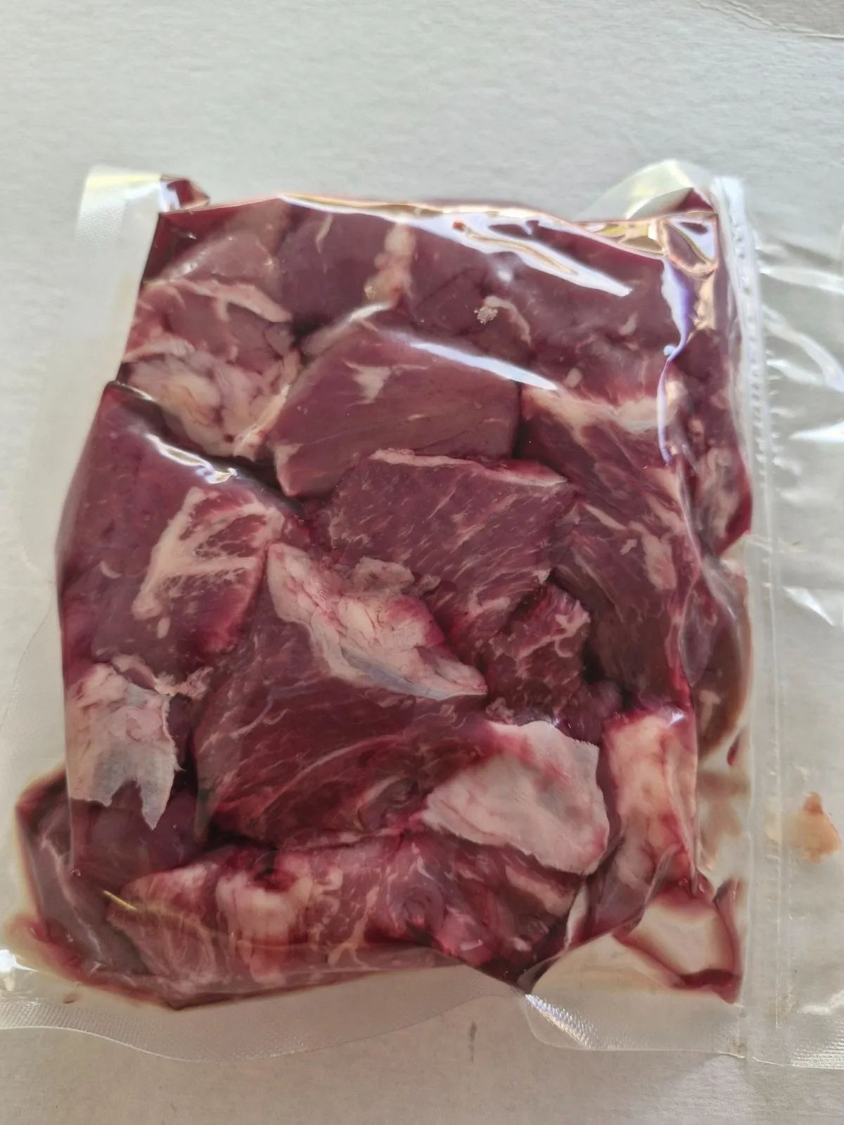 Diced lamb
