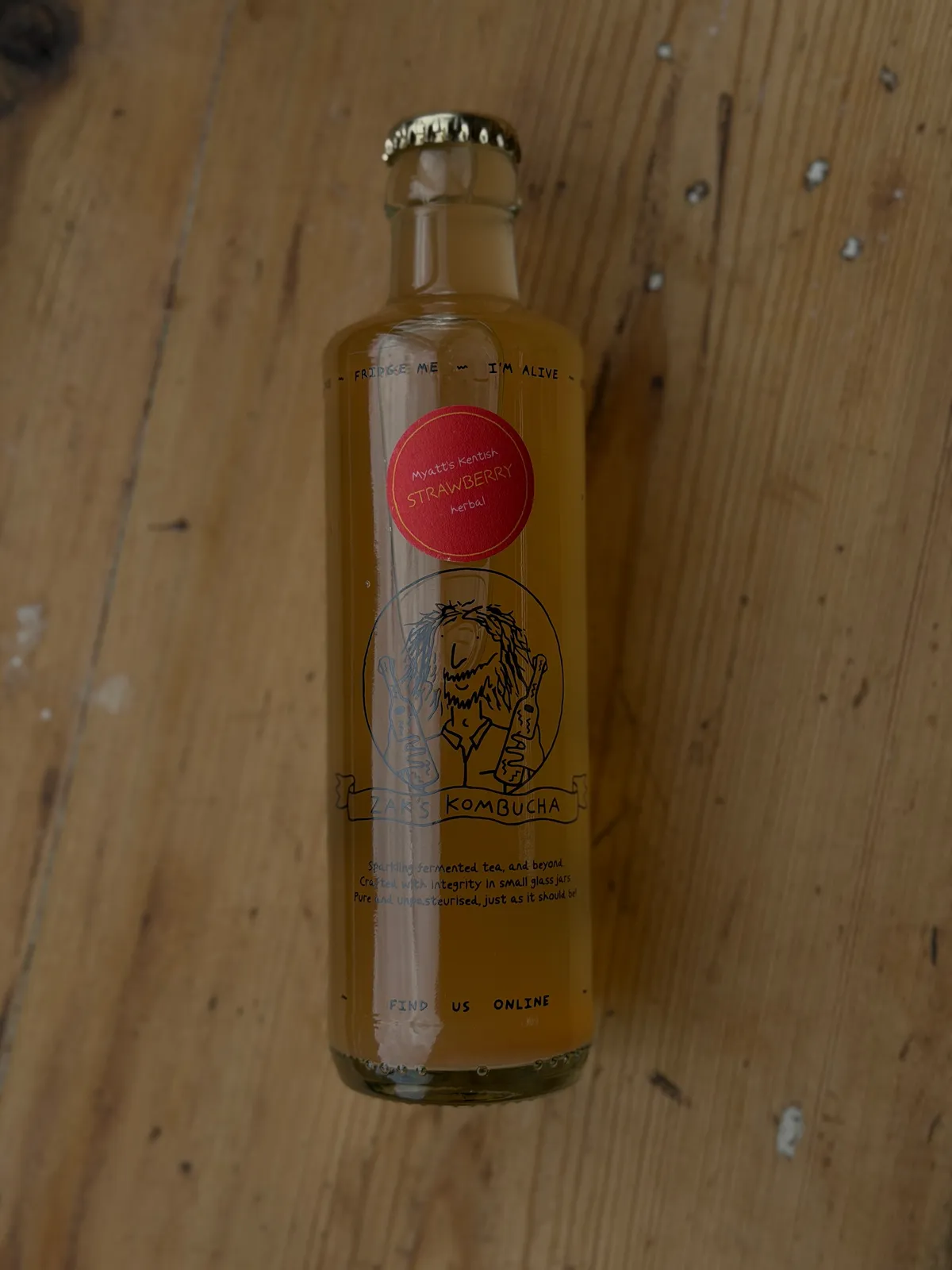 Zak’s Kombucha Seasonal Special Strawberry