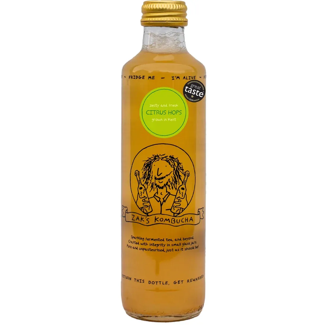 Zak’s Kombucha Citrus Hops