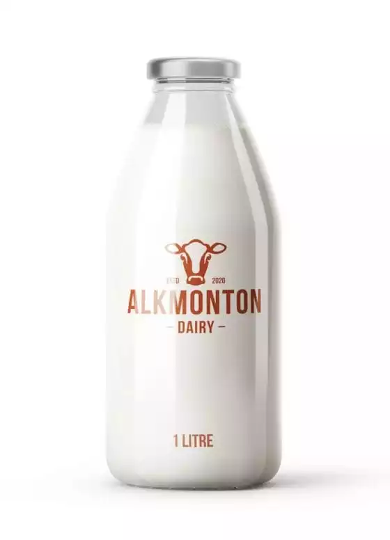 Semi-Skimmed Milk (1L Glass Bottle)