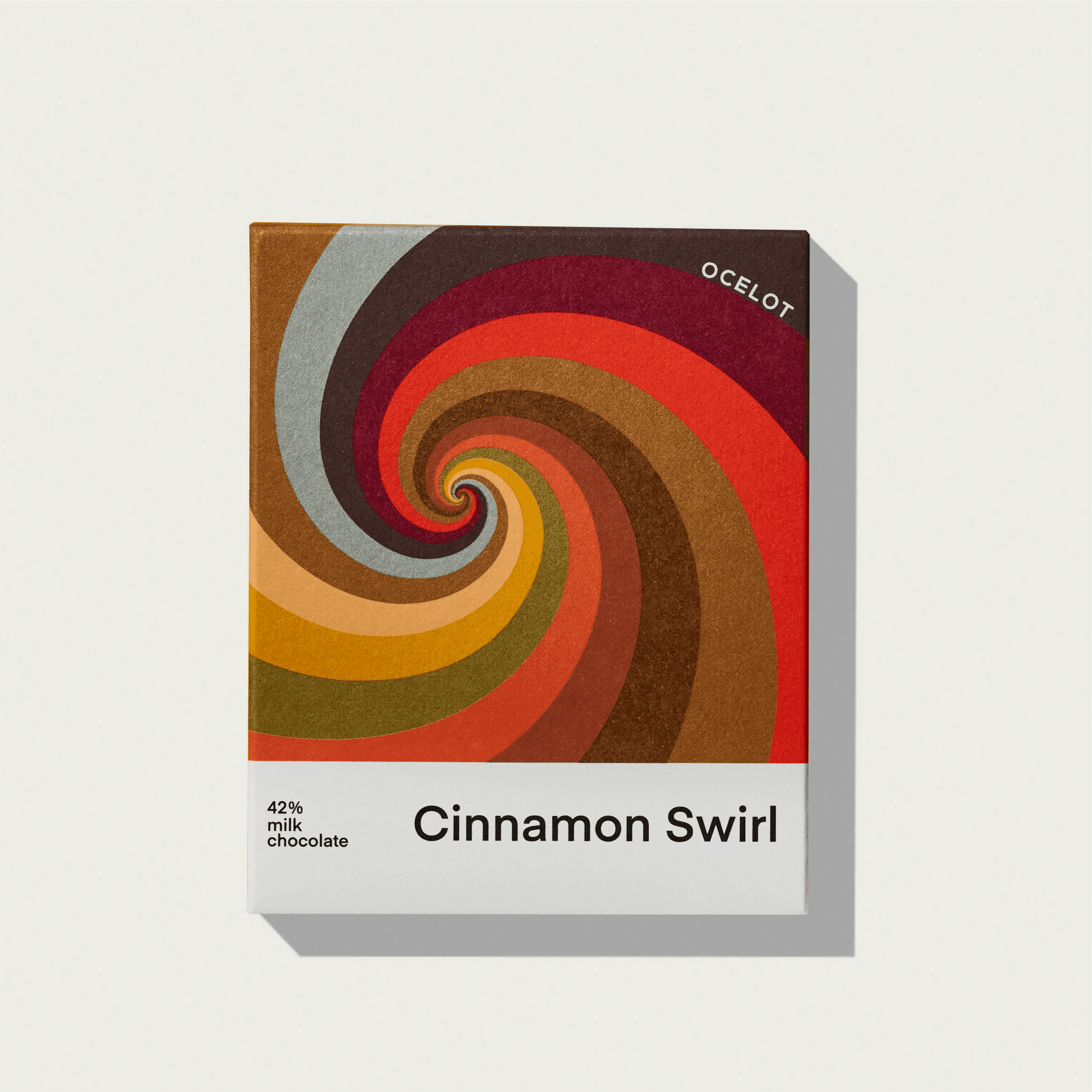 Ocelot Cinnamon Swirl 42% Milk Chocolate