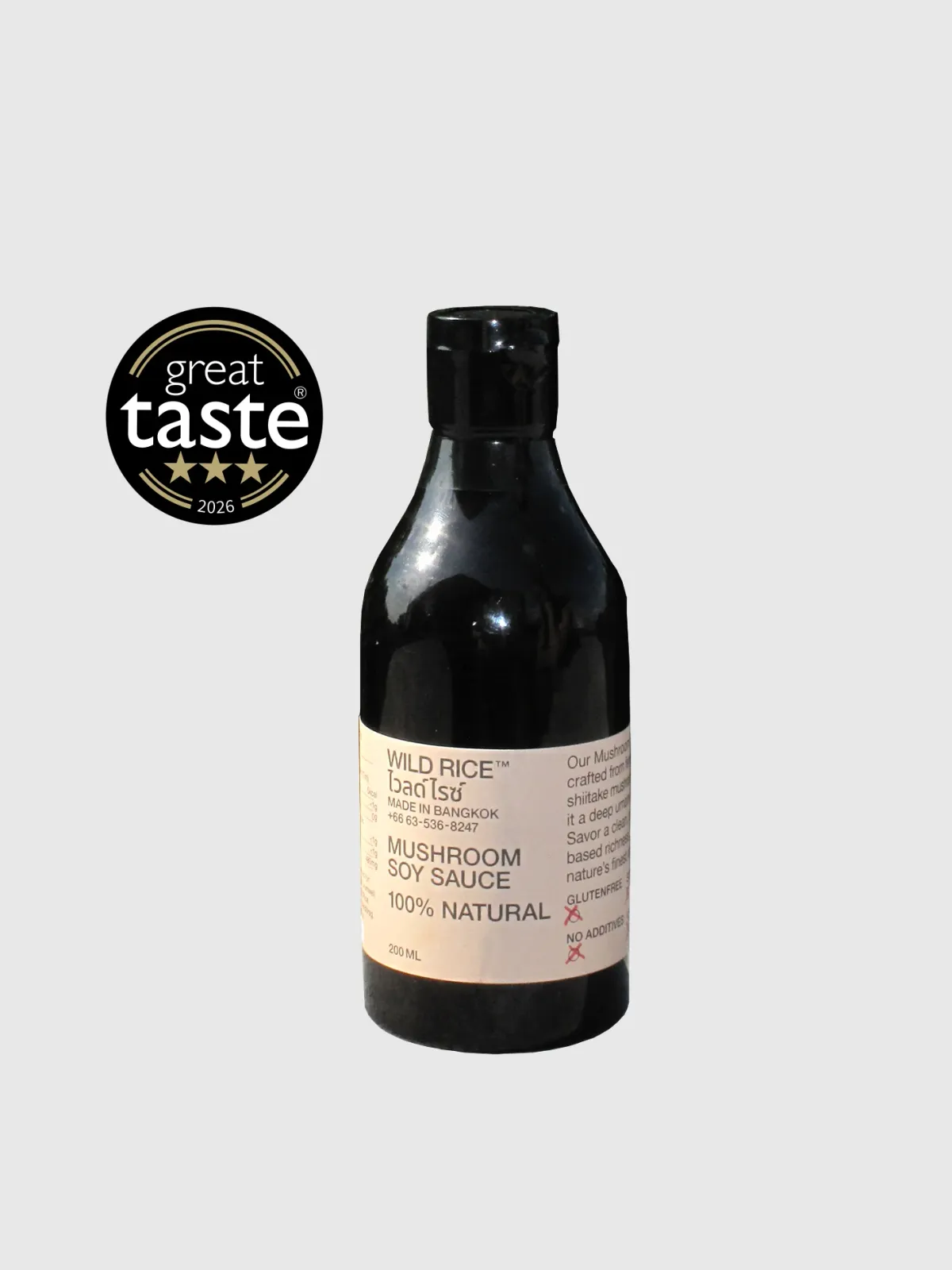 Wild Rice Mushroom Soy Sauce