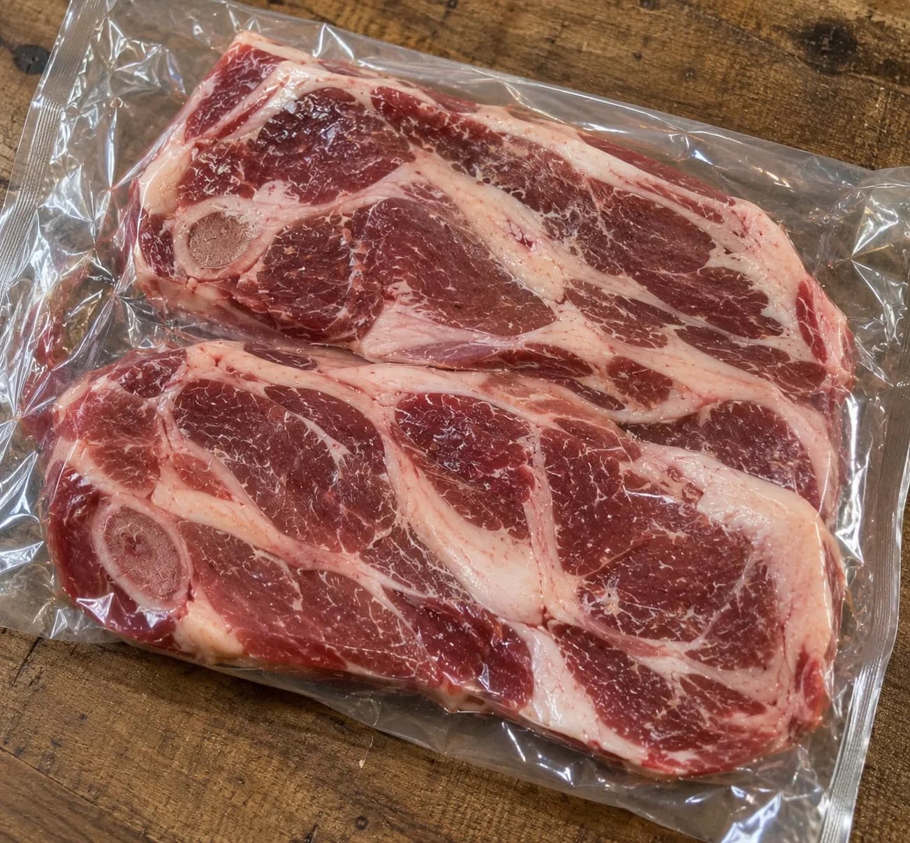 2x Lamb Steaks 1x shoulder steak cut