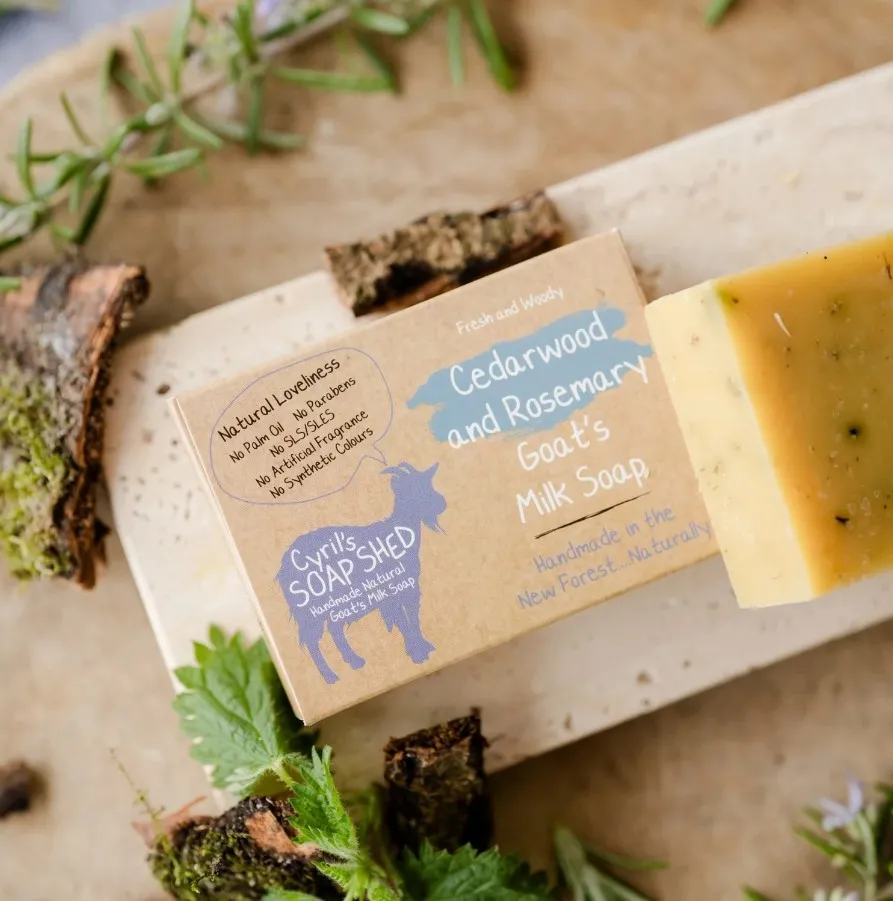 Cedarwood and Rosemary Goat's Milk Soap