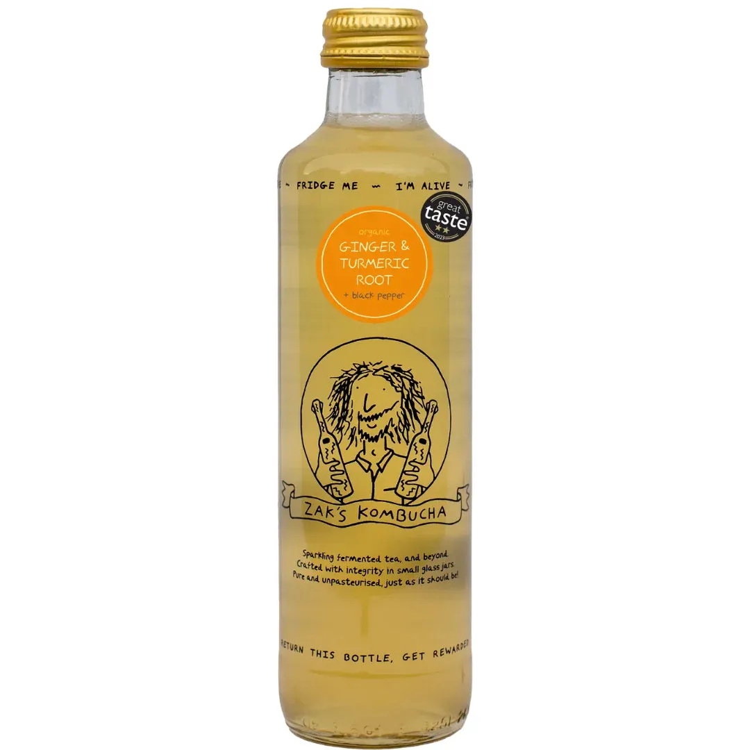Zak’s Kombucha Ginger & Turmeric