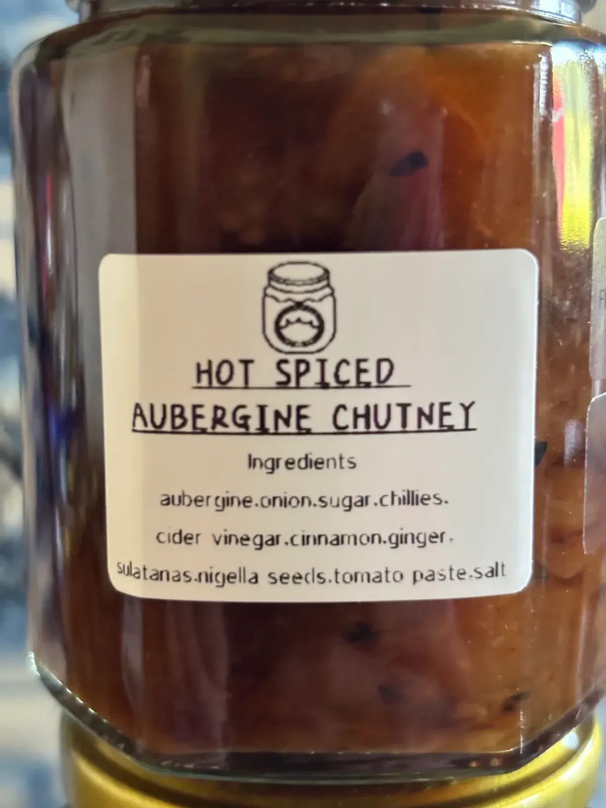 Hot Spiced Aubergine Chutney