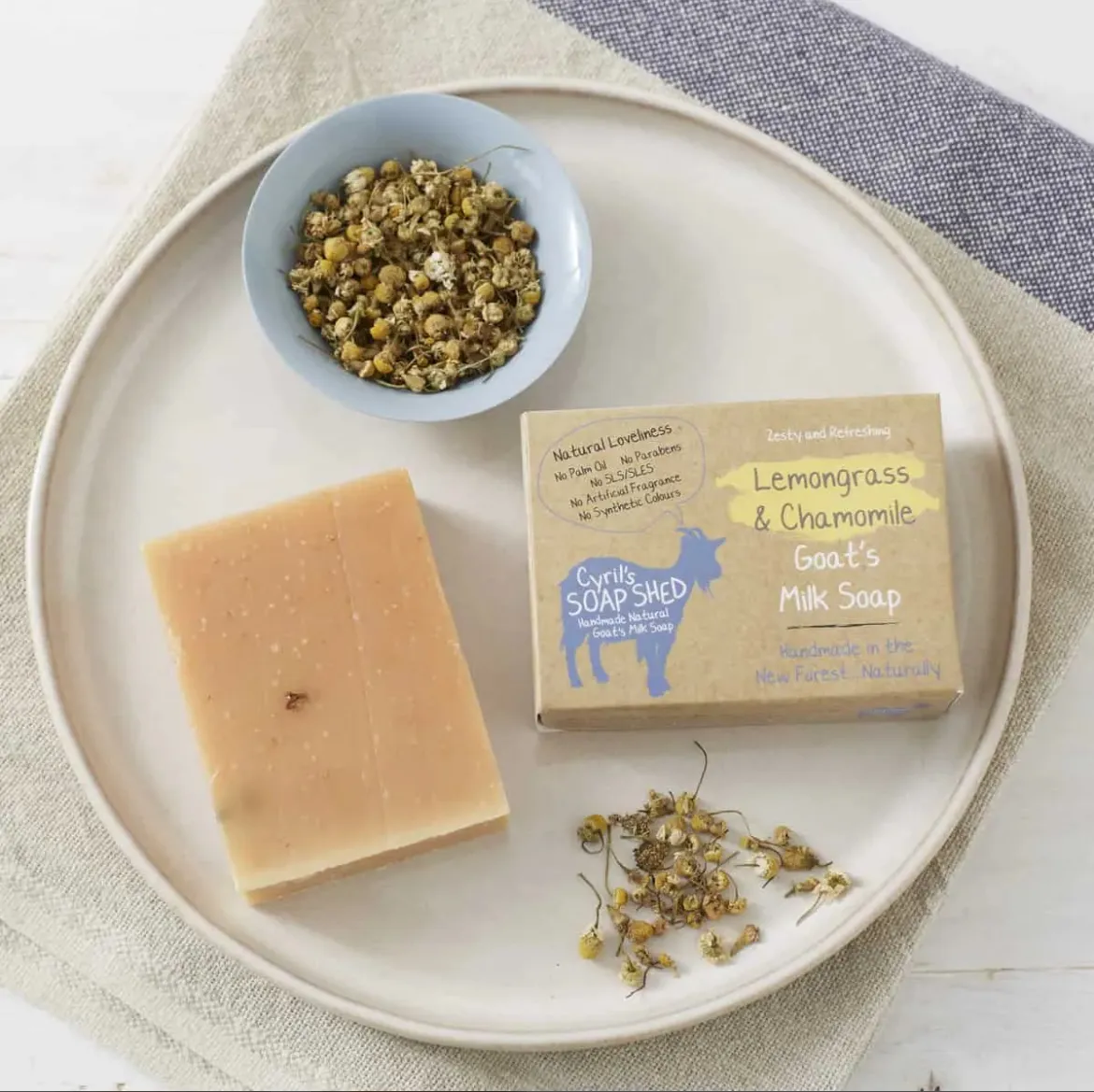 Lemongrass & Chamomile Goats Milk Soap