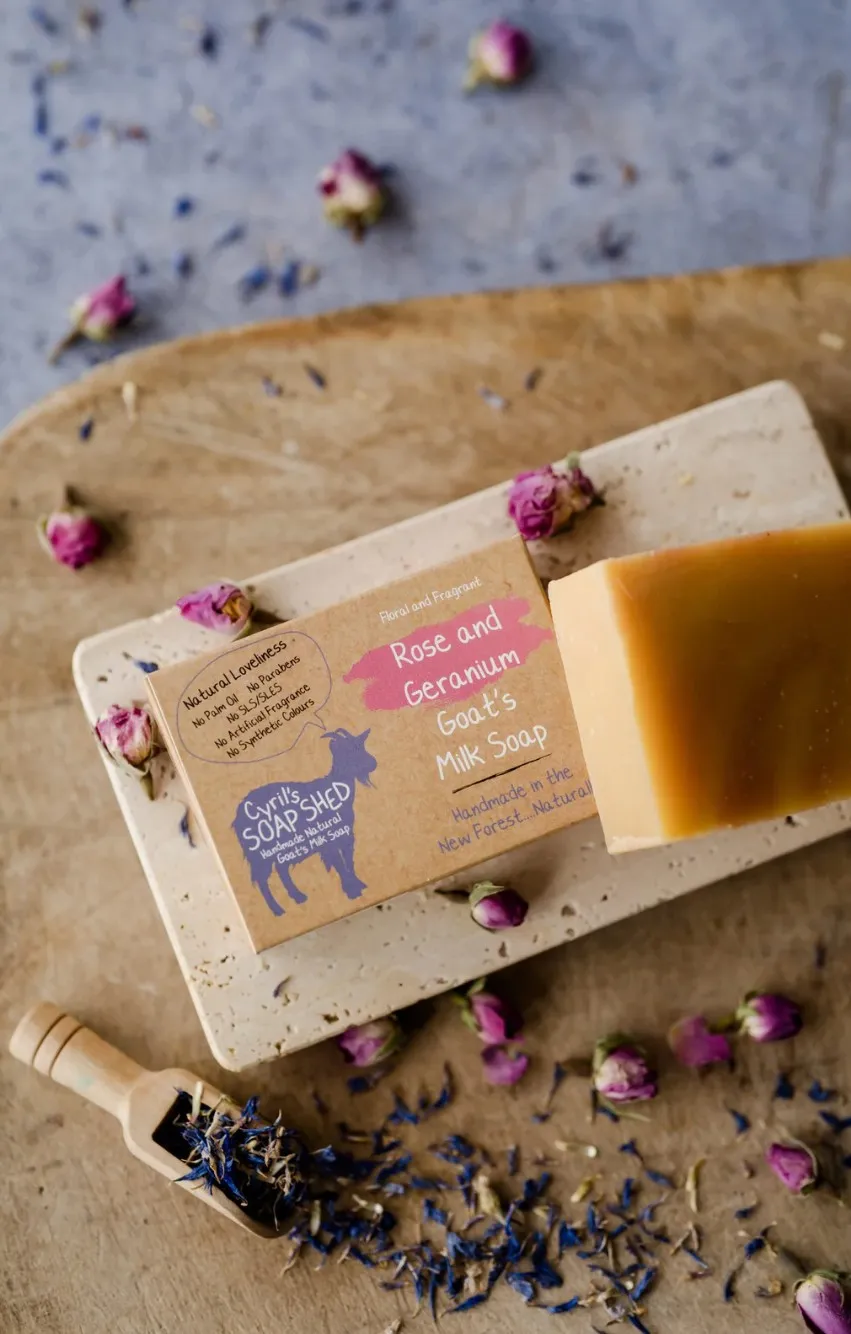 Rose and Geranium Goat's Milk Soap