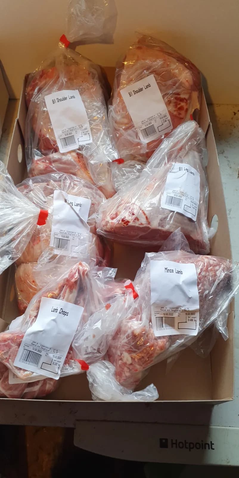 Grass fed Half lamb box