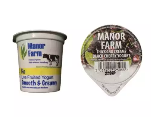 Manor Farm Thick & Creamy Live Yoghurt — Black Cherry (125g)
