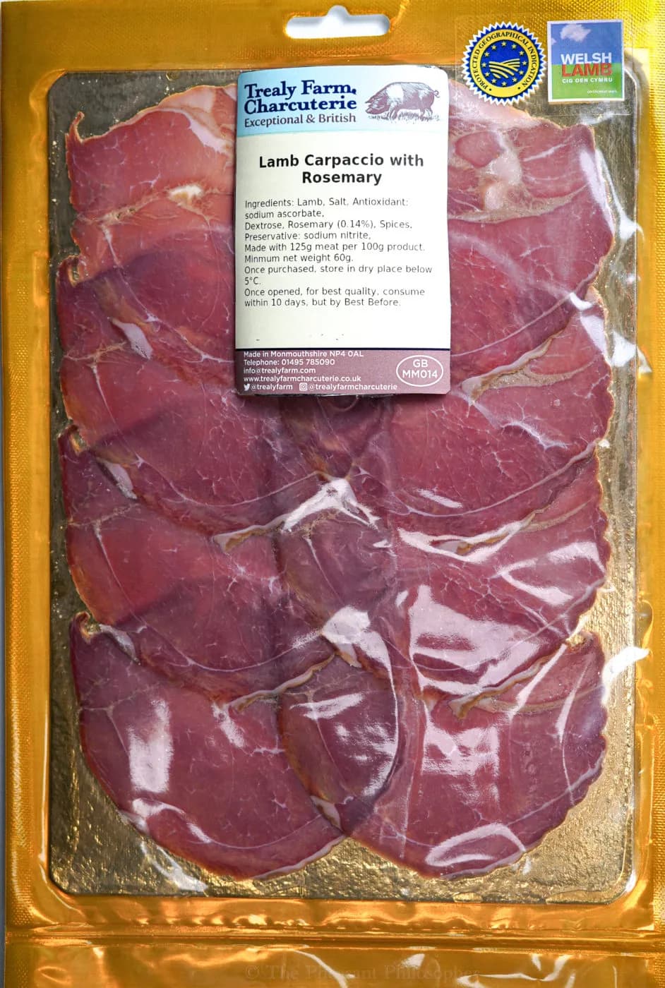 Rosemary-Cured Welsh Lamb Carpaccio